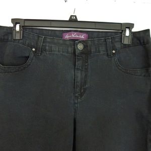 Gloria Vanderbilt Stretch Black Jeans, Size 14